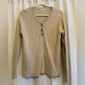 Neuflora Cream Sweater Shirt: Size S